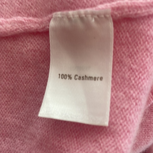 Caslon Light Pink V-Neck 100% Cashmere Long Sleeve Sweater Size Large - Picture 8 of 12